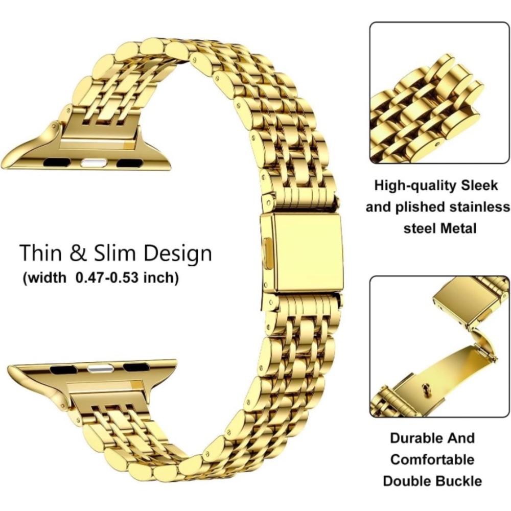 Metal Band Compatible with Apple Watch Band  38,40,43mm Stainless Steel